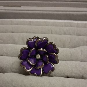 Purple Flower Ring